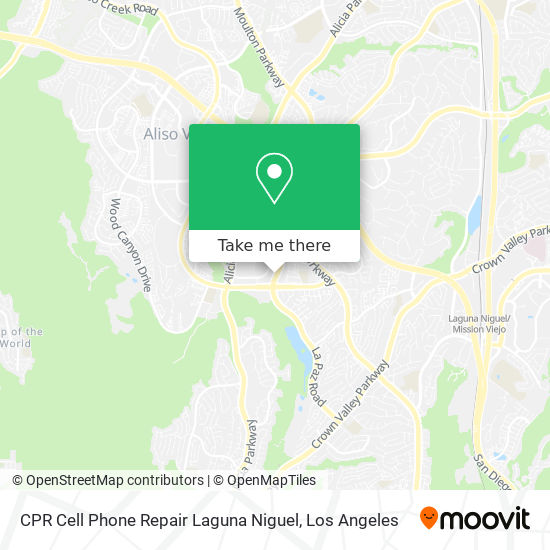 CPR Cell Phone Repair Laguna Niguel map