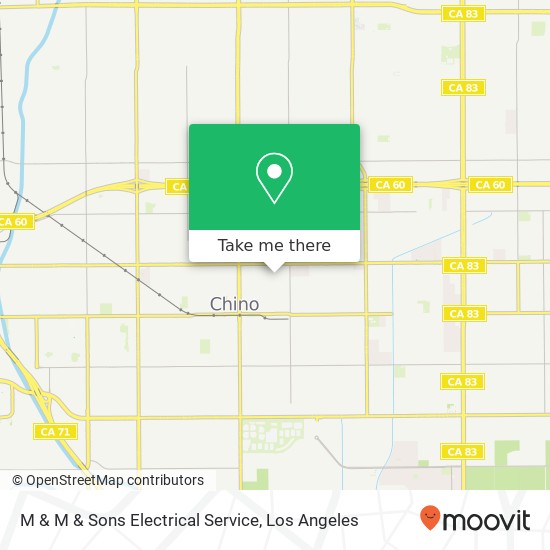 M & M & Sons Electrical Service map
