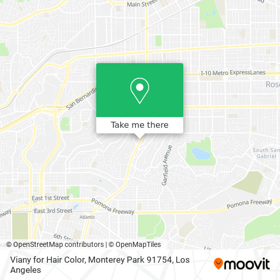 Mapa de Viany for Hair Color, Monterey Park 91754