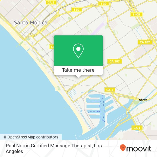 Paul Norris Certified Massage Therapist map