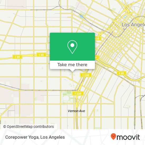 Corepower Yoga map