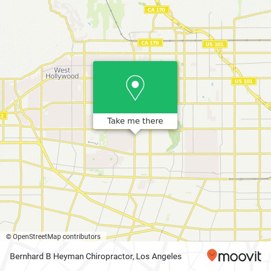 Bernhard B Heyman Chiropractor map