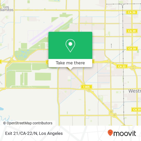 Mapa de Exit 21/CA-22/N