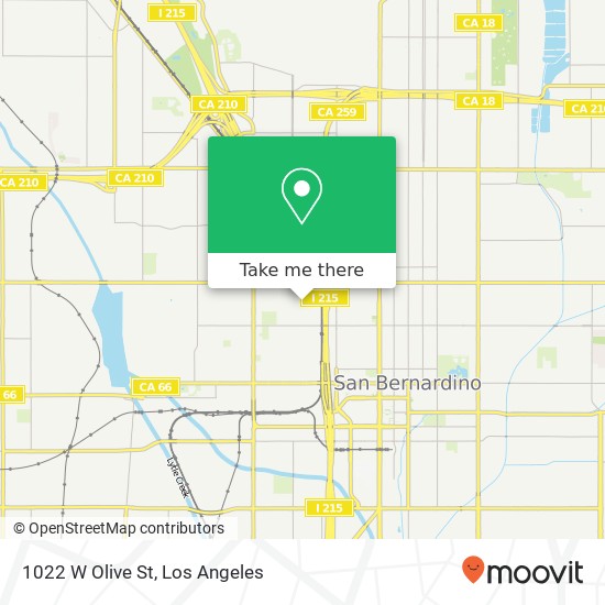 1022 W Olive St map