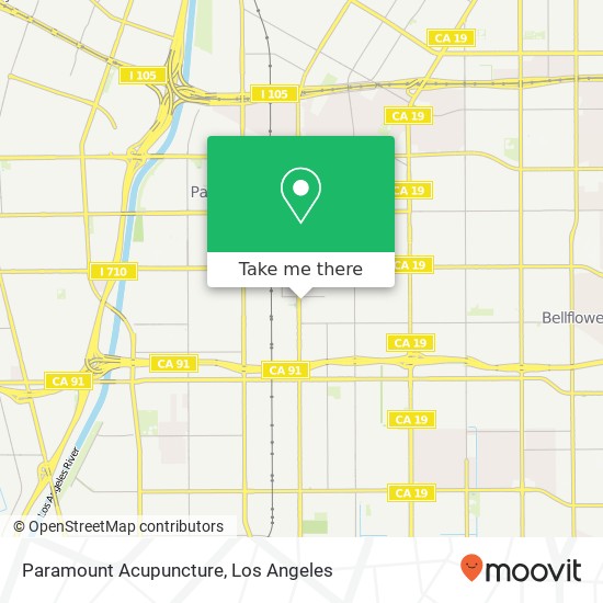 Paramount Acupuncture map