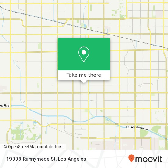 19008 Runnymede St map