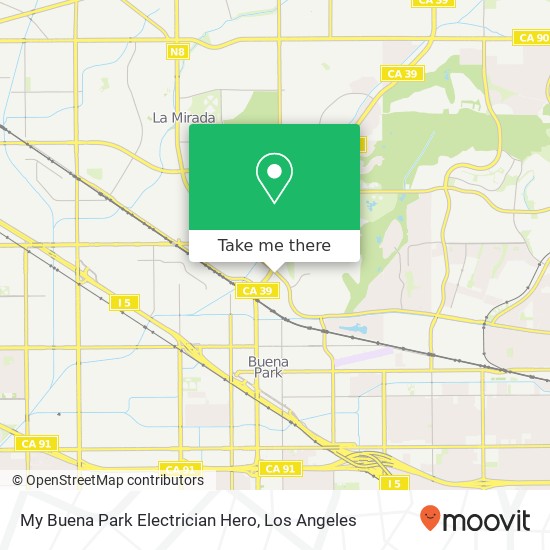 Mapa de My Buena Park Electrician Hero