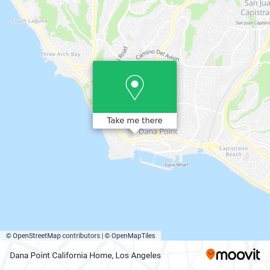 Dana Point California Home map