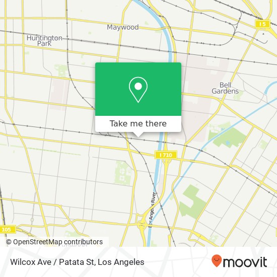 Wilcox Ave / Patata St map