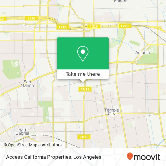 Access California Properties map
