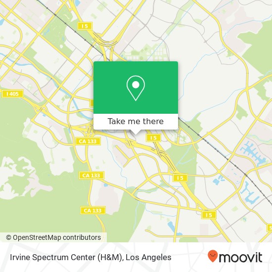 Mapa de Irvine Spectrum Center (H&M)