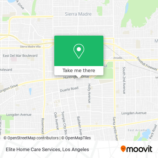 Elite Home Care Services map