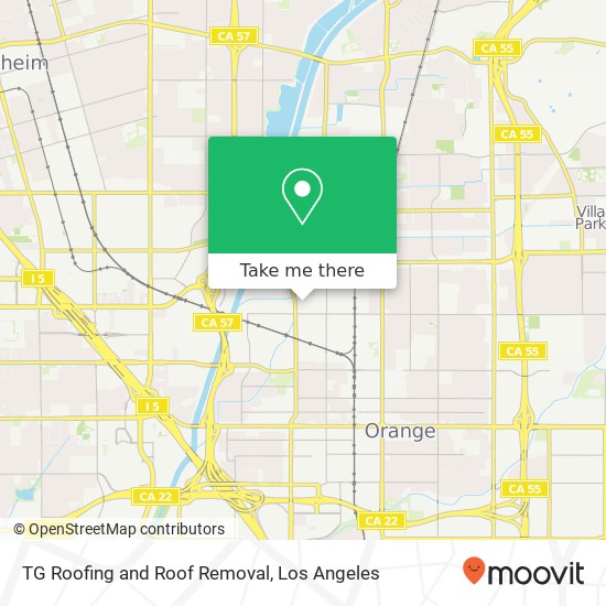 TG Roofing and Roof Removal map