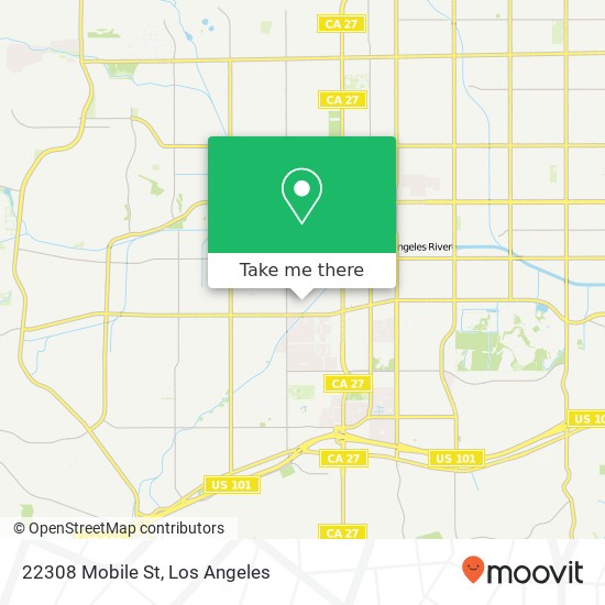 22308 Mobile St map
