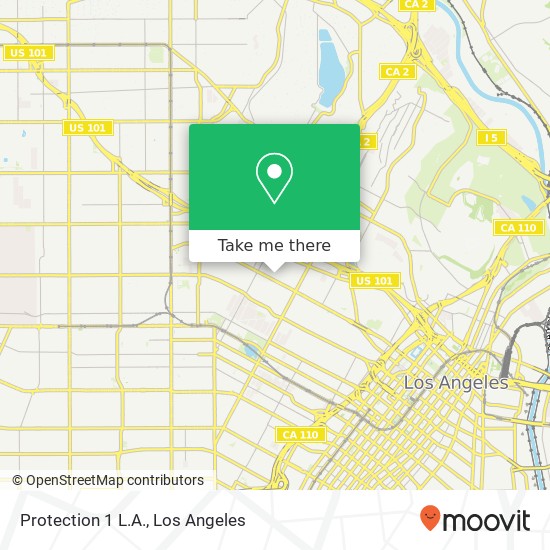 Protection 1 L.A. map