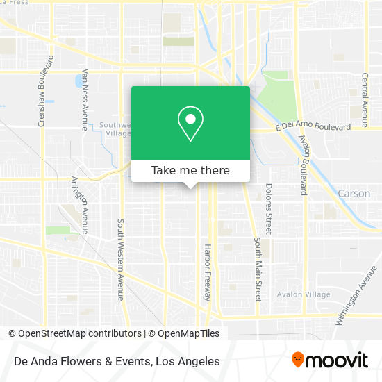 De Anda Flowers & Events map