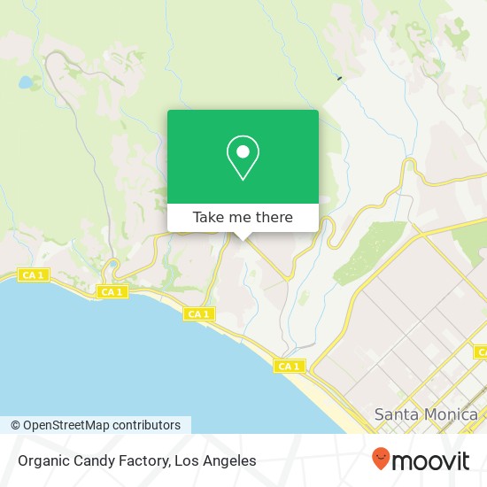 Mapa de Organic Candy Factory
