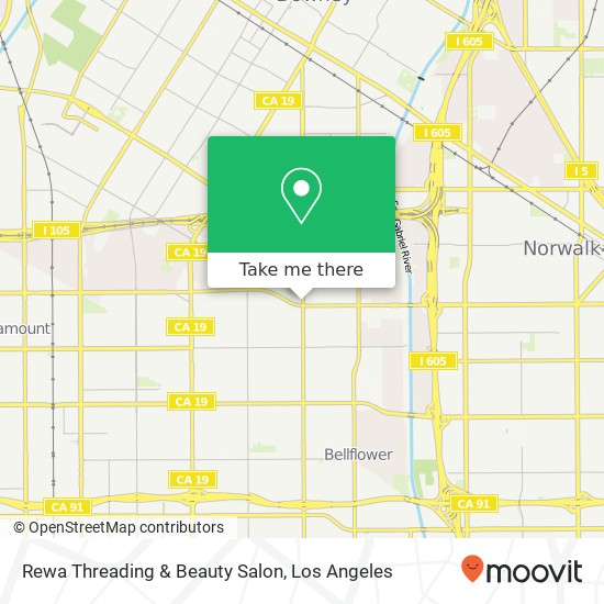 Rewa Threading & Beauty Salon map