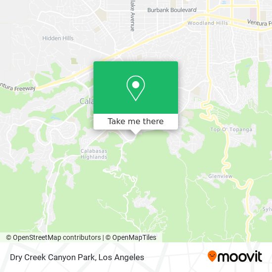 Dry Creek Canyon Park map