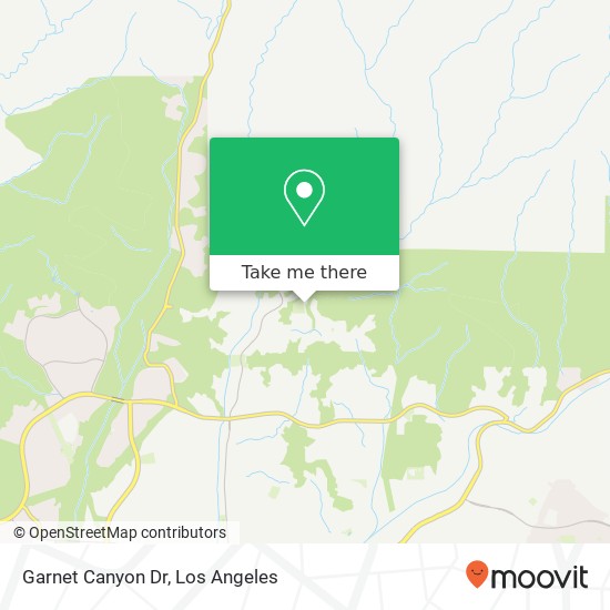 Garnet Canyon Dr map