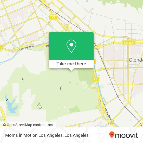 Mapa de Moms in Motion Los Angeles