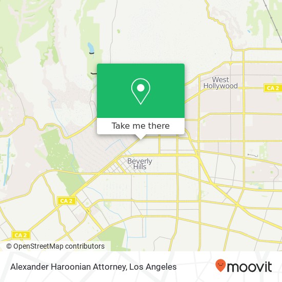 Mapa de Alexander Haroonian Attorney