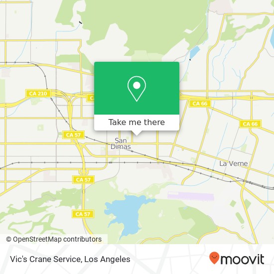 Vic's Crane Service map