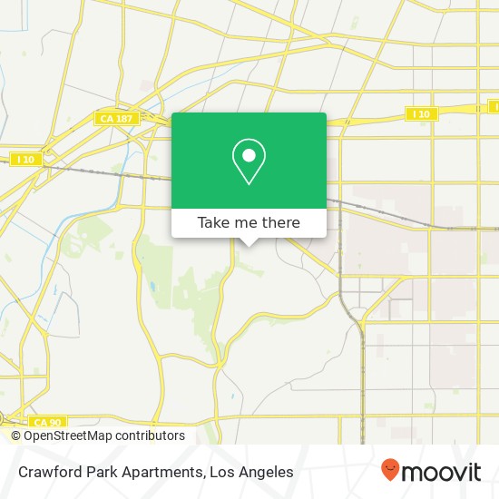 Mapa de Crawford Park Apartments