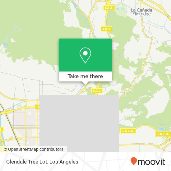 Glendale Tree Lot map