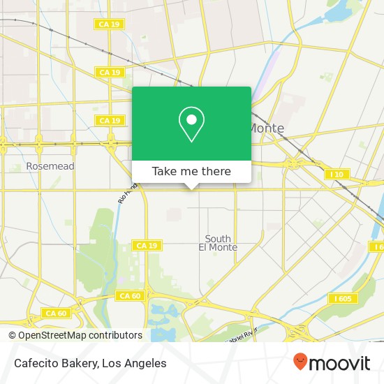 Mapa de Cafecito Bakery
