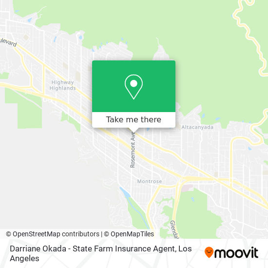 Mapa de Darriane Okada - State Farm Insurance Agent