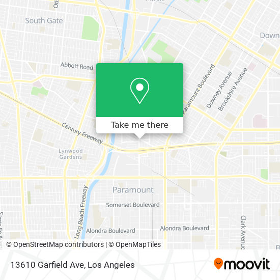 Mapa de 13610 Garfield Ave