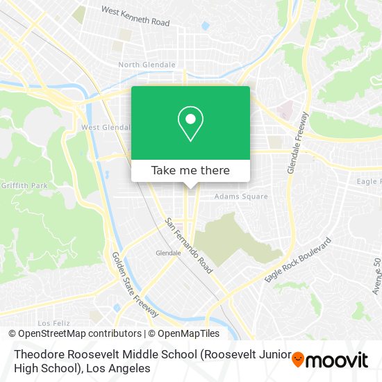 Mapa de Theodore Roosevelt Middle School (Roosevelt Junior High School)