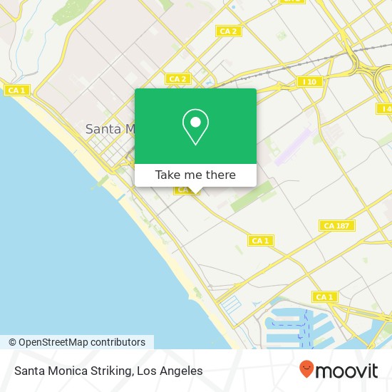 Santa Monica Striking map
