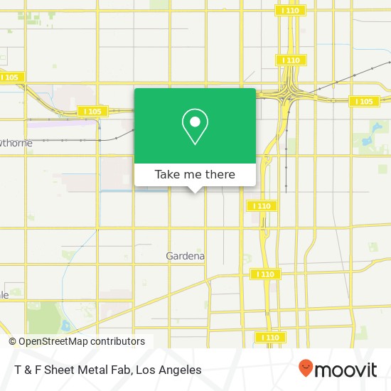 Mapa de T & F Sheet Metal Fab