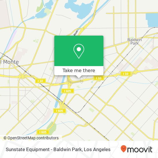Mapa de Sunstate Equipment - Baldwin Park