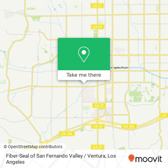 Mapa de Fiber-Seal of San Fernando Valley / Ventura