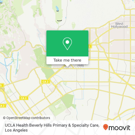 UCLA Health Beverly Hills Primary & Specialty Care map