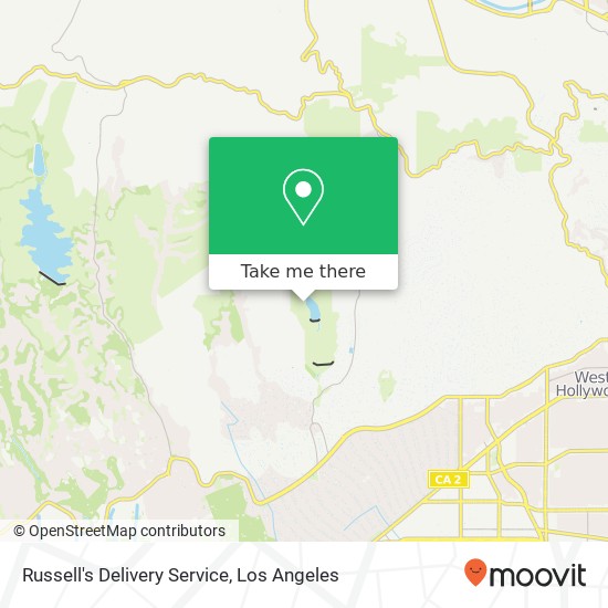 Mapa de Russell's Delivery Service