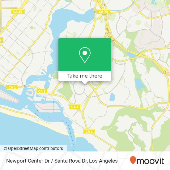 Newport Center Dr / Santa Rosa Dr map