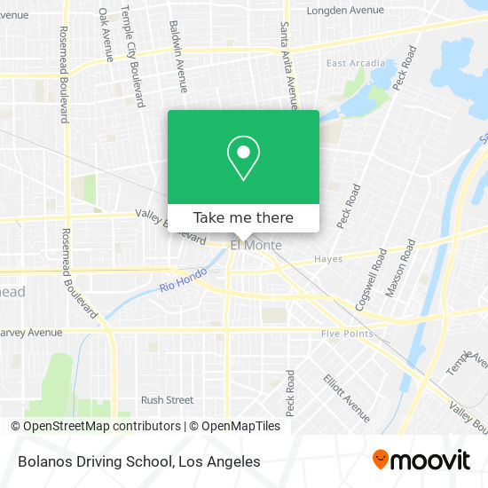 Mapa de Bolanos Driving School