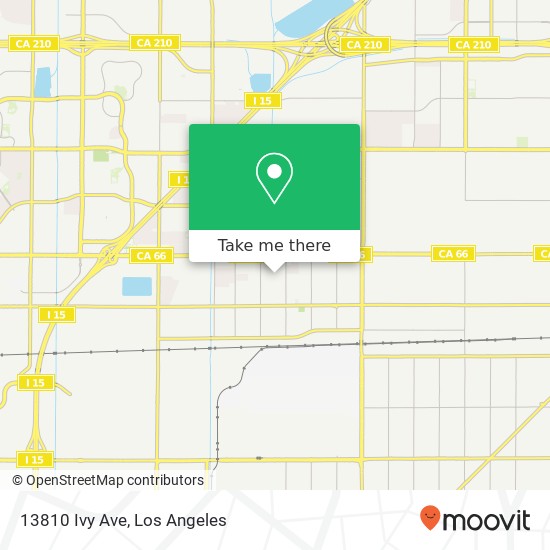 Mapa de 13810 Ivy Ave