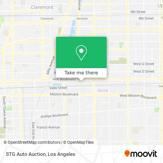 STG Auto Auction map