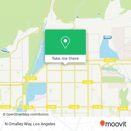 N Omalley Way map