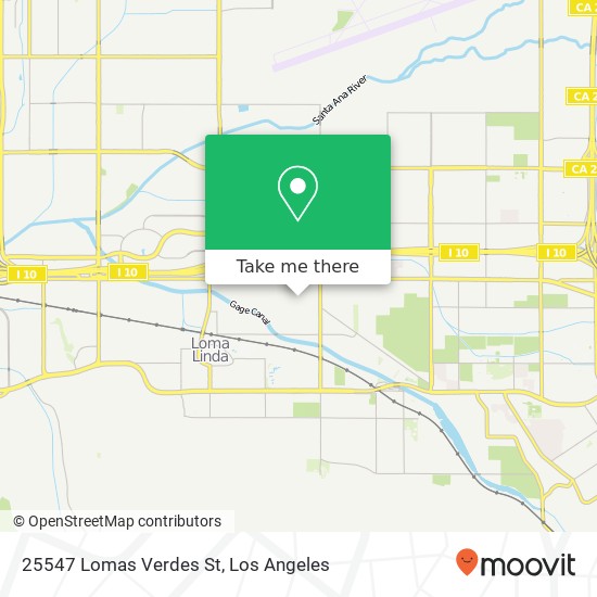 Mapa de 25547 Lomas Verdes St