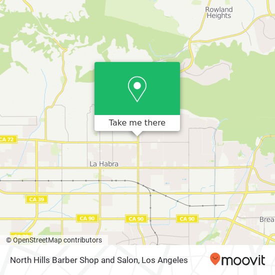 Mapa de North Hills Barber Shop and Salon