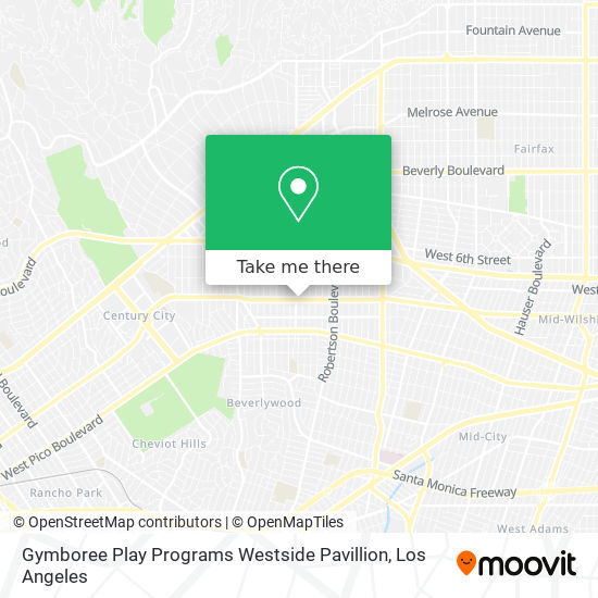 Gymboree Play Programs Westside Pavillion map