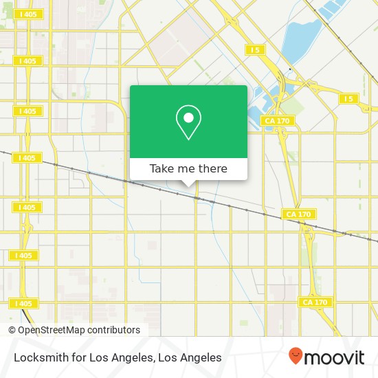 Locksmith for Los Angeles map