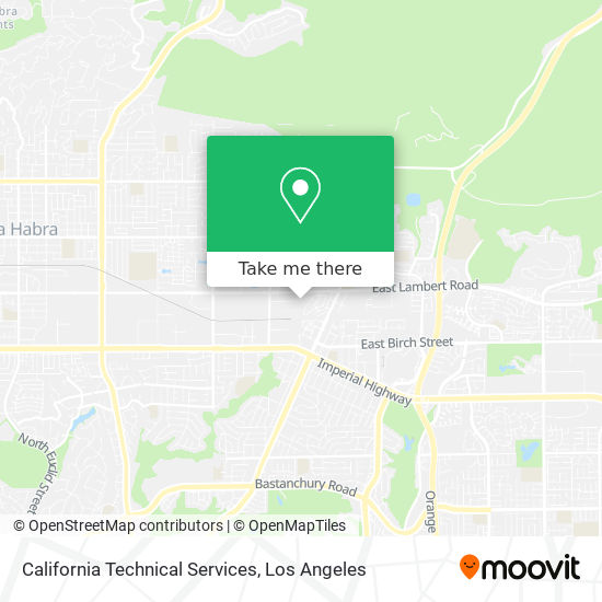 California Technical Services map
