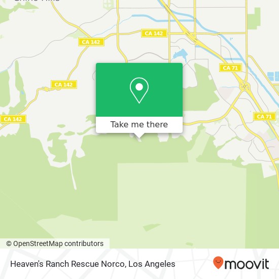 Heaven's Ranch Rescue Norco map